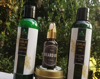 Amla Hair lotion + Hair Oil +Hair Cream+ Beard Cream + Beard Oil + Coconut Milk Bar Soap Bundle Deal - Beyond Roots Premium Hair Care Products